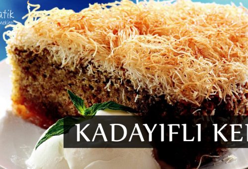 Kadayıflı Kek Tarifi (şerbetli)
