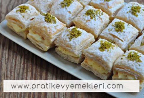 Kremalı Milföy Tatlısı