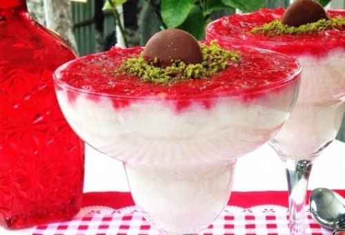 Frambuazlı Muhallebi Tarifi