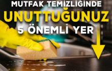 Hiç aklınıza gelir miydi: Mutfak Temizlerken Unuttuğunuz 5 Yer!