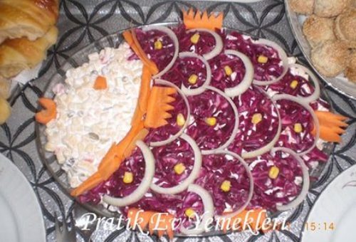 Balık Şekilli Salata