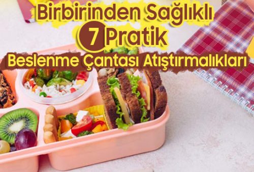 Birbirinden sağlıklı 7 Pratik Beslenme Çantası Atıştırmalıkları
