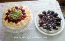 Meyveli ve Çikolatalı Pasta