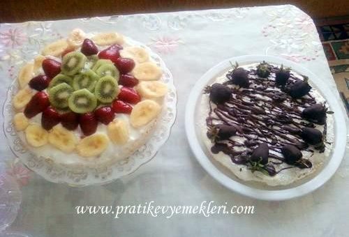 Meyveli ve Çikolatalı Pasta