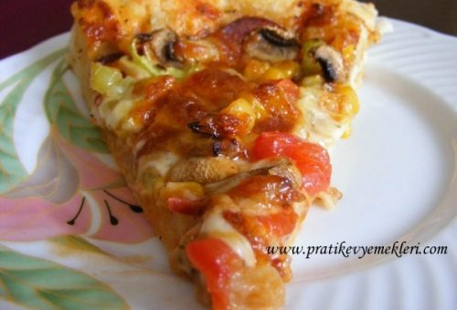 Ekmek Hamuruyla Pizza tarifi