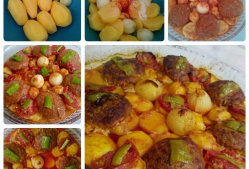 Fırında Köfteli Patates Yemeği