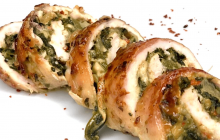 Ispanaklı tavuk sarma