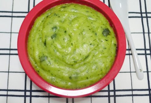 Kaşarlı Ispanak püresi