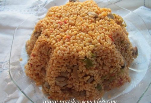 Mantarlı Bulgur Pilavı