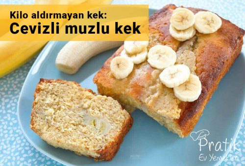 Kilo aldırmayan kek: Cevizli muzlu kek