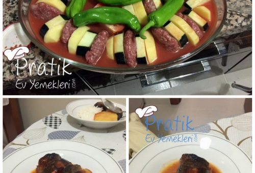 Fırında Patlıcanlı Köfte