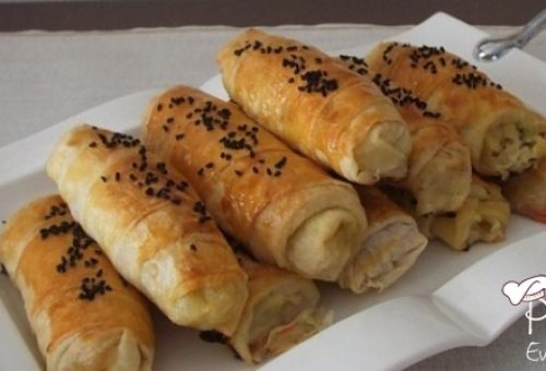 Kıymalı ve Patlıcanlı Börek