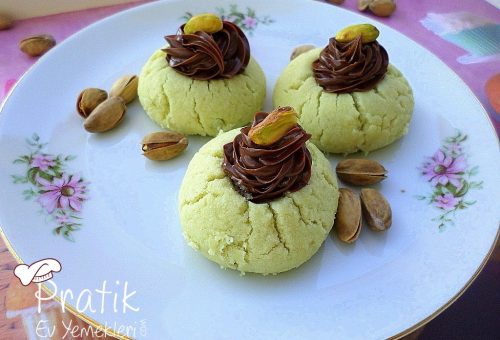 Antepfıstıklı pudingli kurabiye