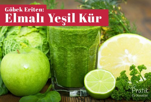 Elmalı yeşil detoks (göbek eriten kür)