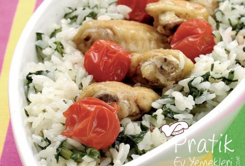 Ispanaklı Pirinç Pilavı